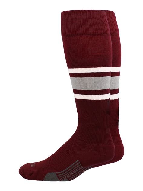 youth maroon baseball socks.